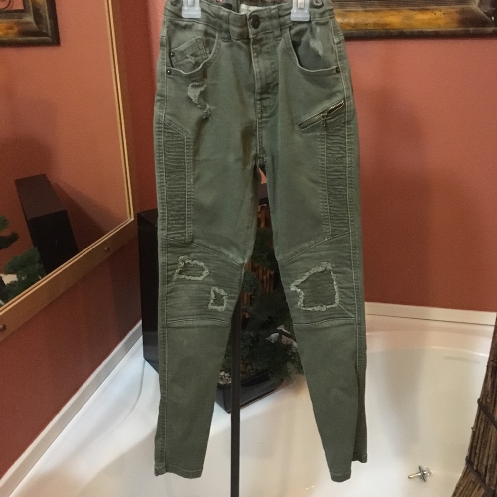 Military green Zara boys jeans size 10